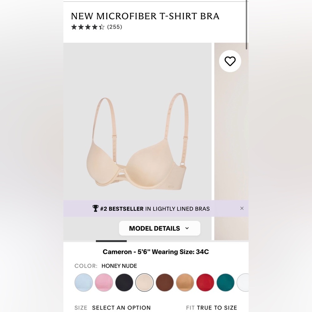 NWT Savage X Fenty Lightly Lined Bra in Honey Nude